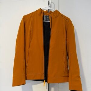OROS Women's Orange Bomber Jacket - Sleek Zip Front